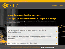 Tablet Screenshot of cscope.de
